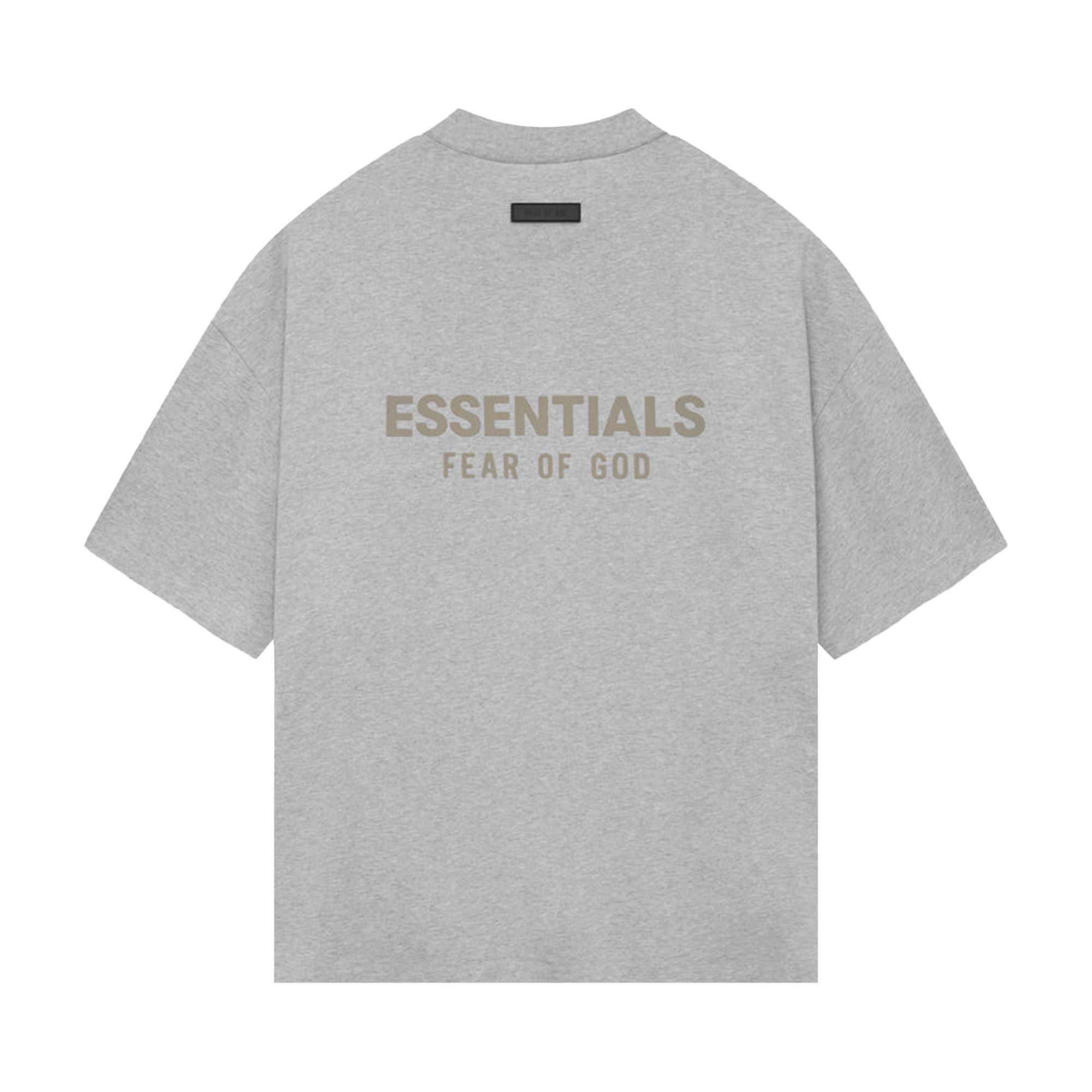 Fear of God Essentials V Neck T-Shirt 'Light Heather Grey' - 2