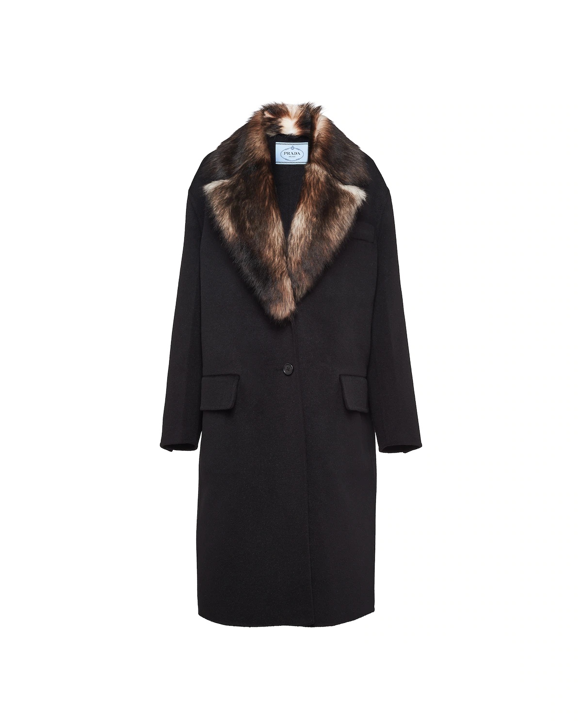 Single-breasted cashgora coat - 1