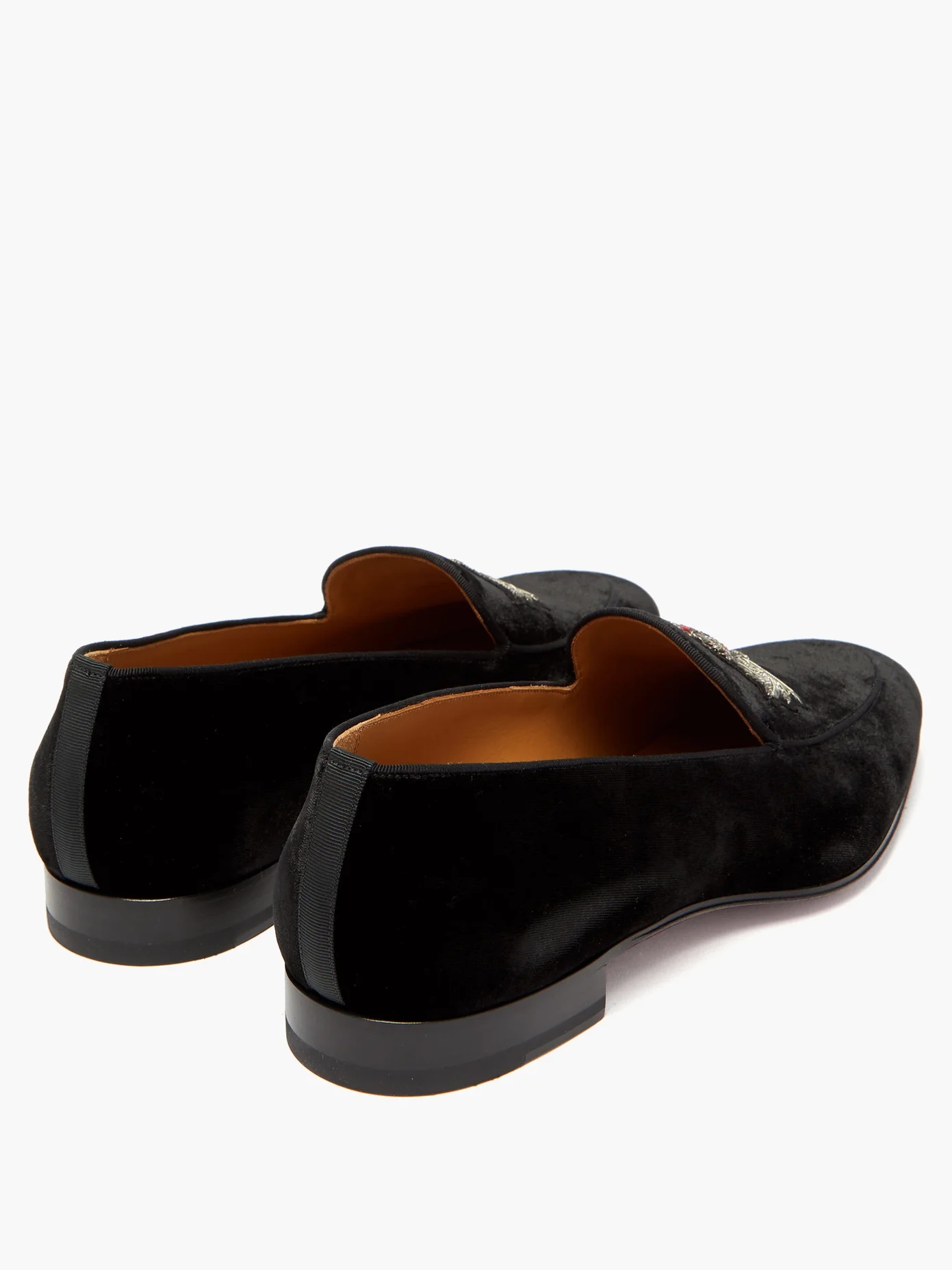 Crest on the Nile velvet loafers - 4