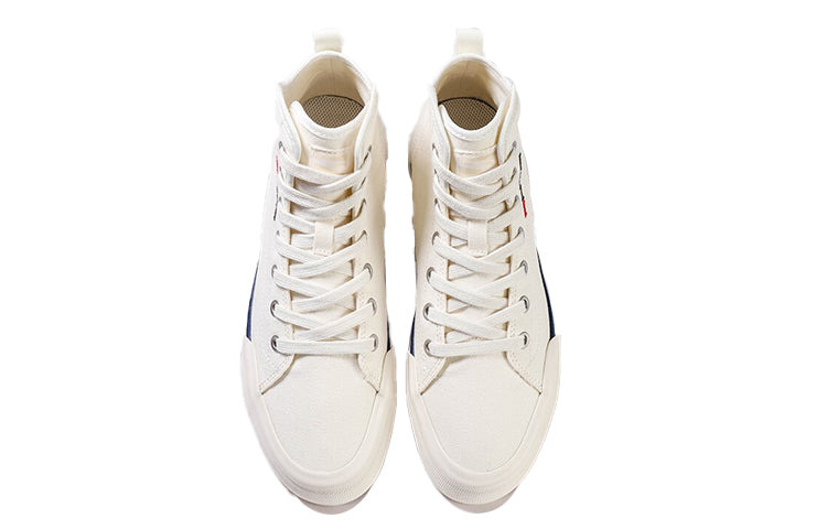 (WMNS) ANTA High Top Canvas Shoes 'Ivory Red' 122118665-1 - 4
