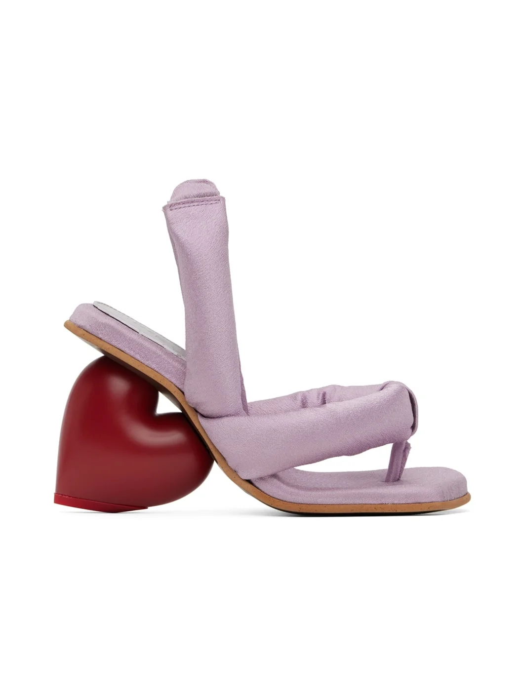Purple Love Heeled Sandals - 1