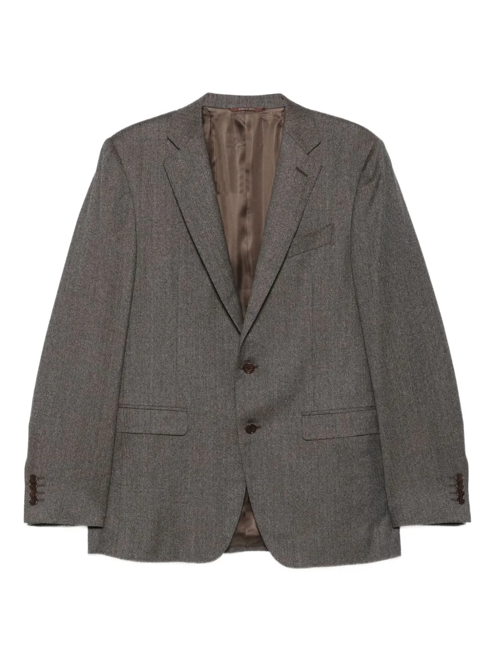 herringbone wool suit - 1
