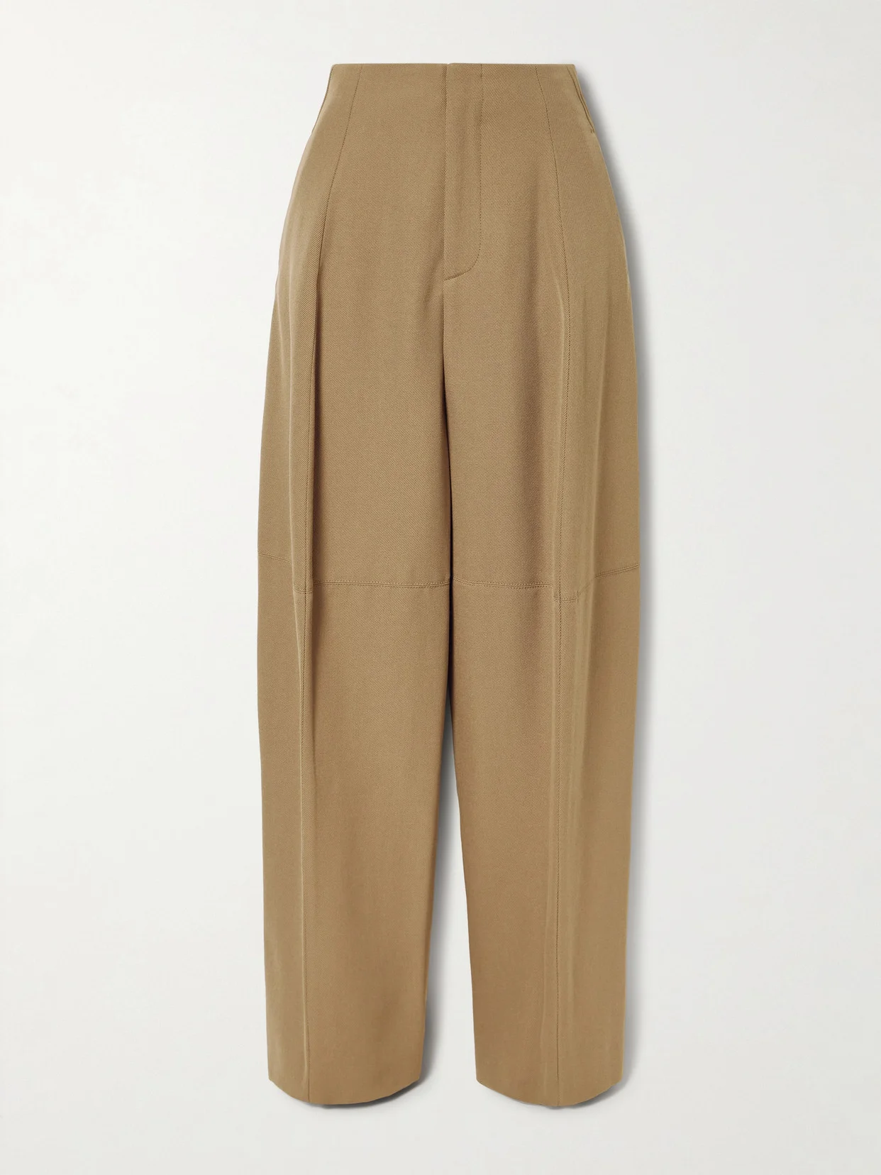 Wool-drill Wide-leg Pants - 1