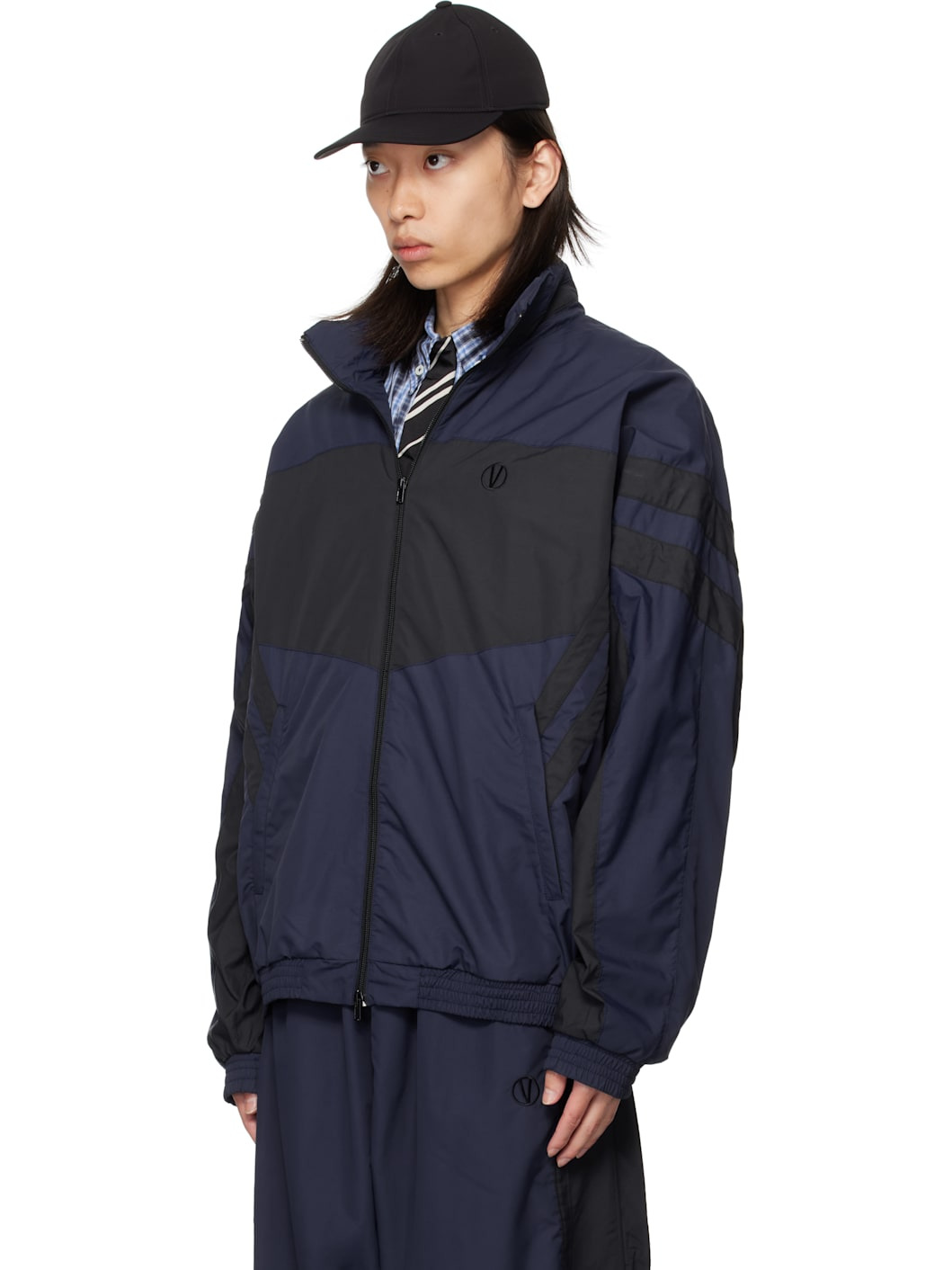 Navy & Black Iconic Tracksuit Jacket - 4