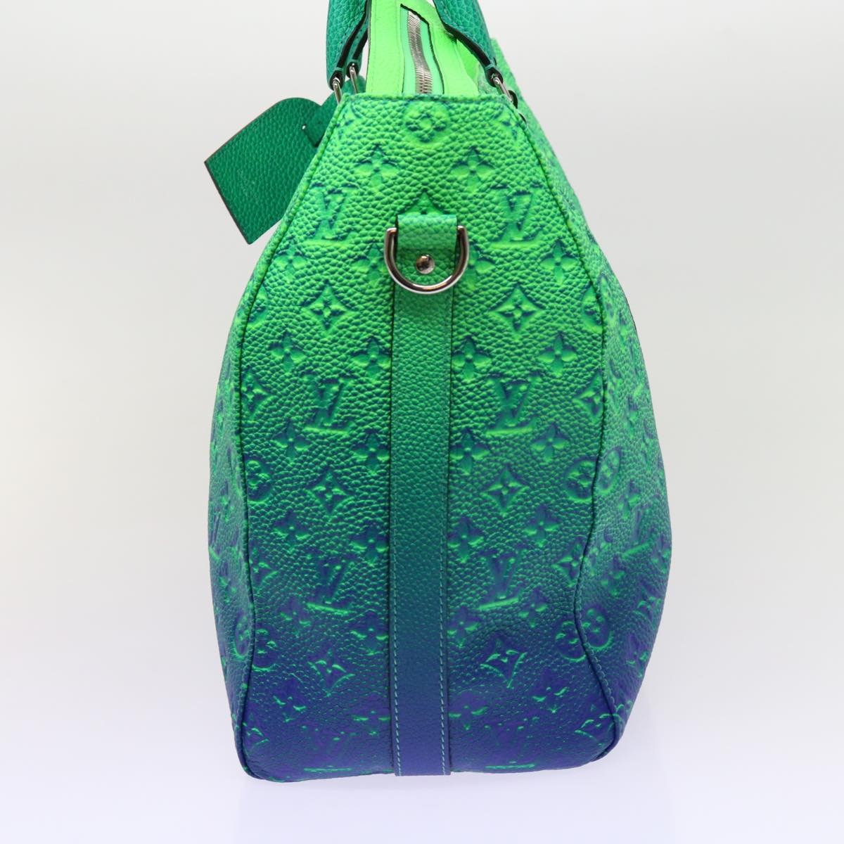 LOUIS VUITTON Monogram Illusion Keepall Tote Bag Neon Green M59688 - 3