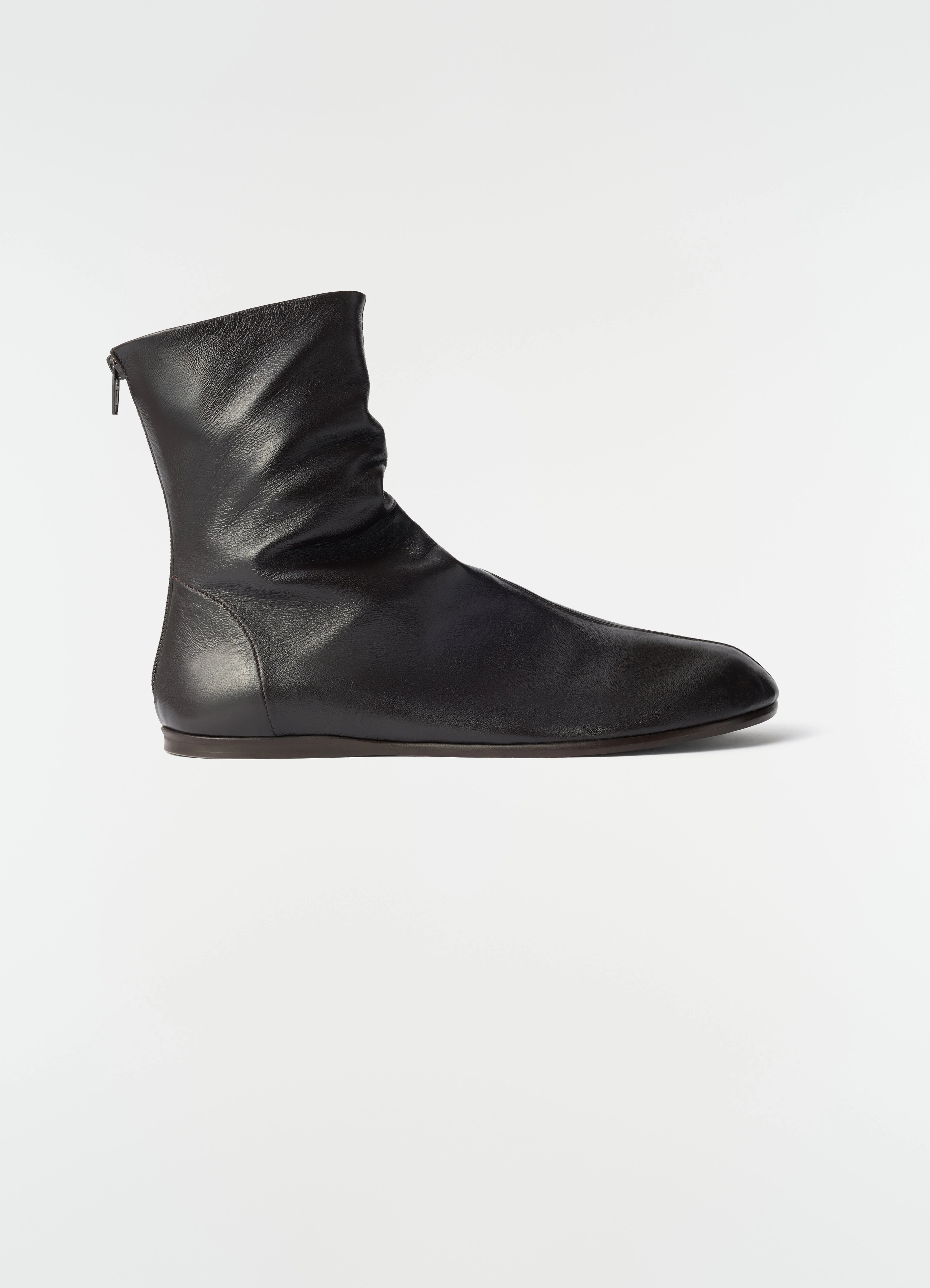 SOCK ANKLE BOOTS IN SHINY NAPPA LAMBSKIN - 1