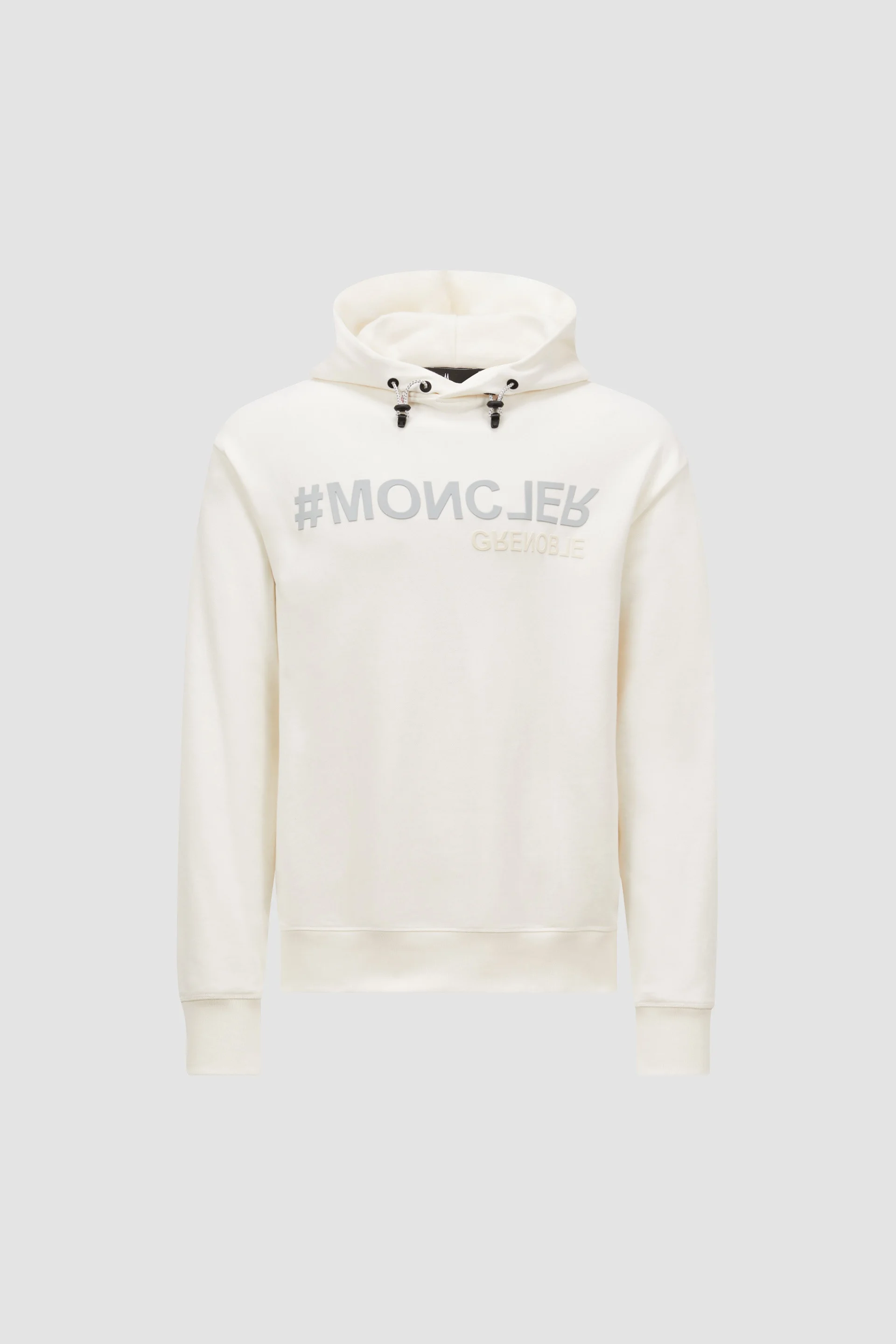 Mirrored Logo Cotton Hoodie - 1