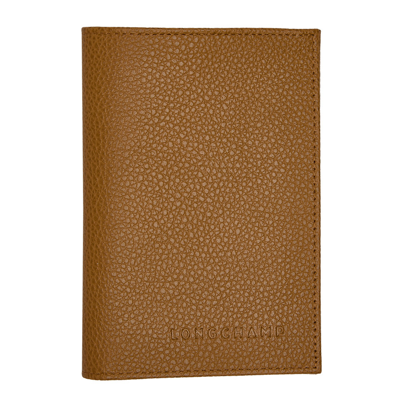 Le Foulonné Passport cover Walnut - Leather 1