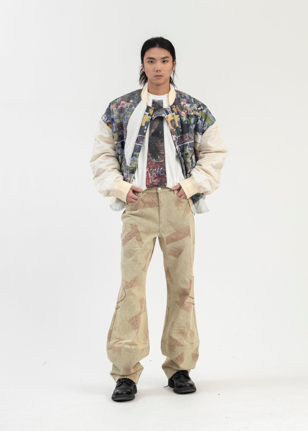 MULTICOLOR HOLIDAY PADDED BOMBER JACKET ARTIST EDITION - 5
