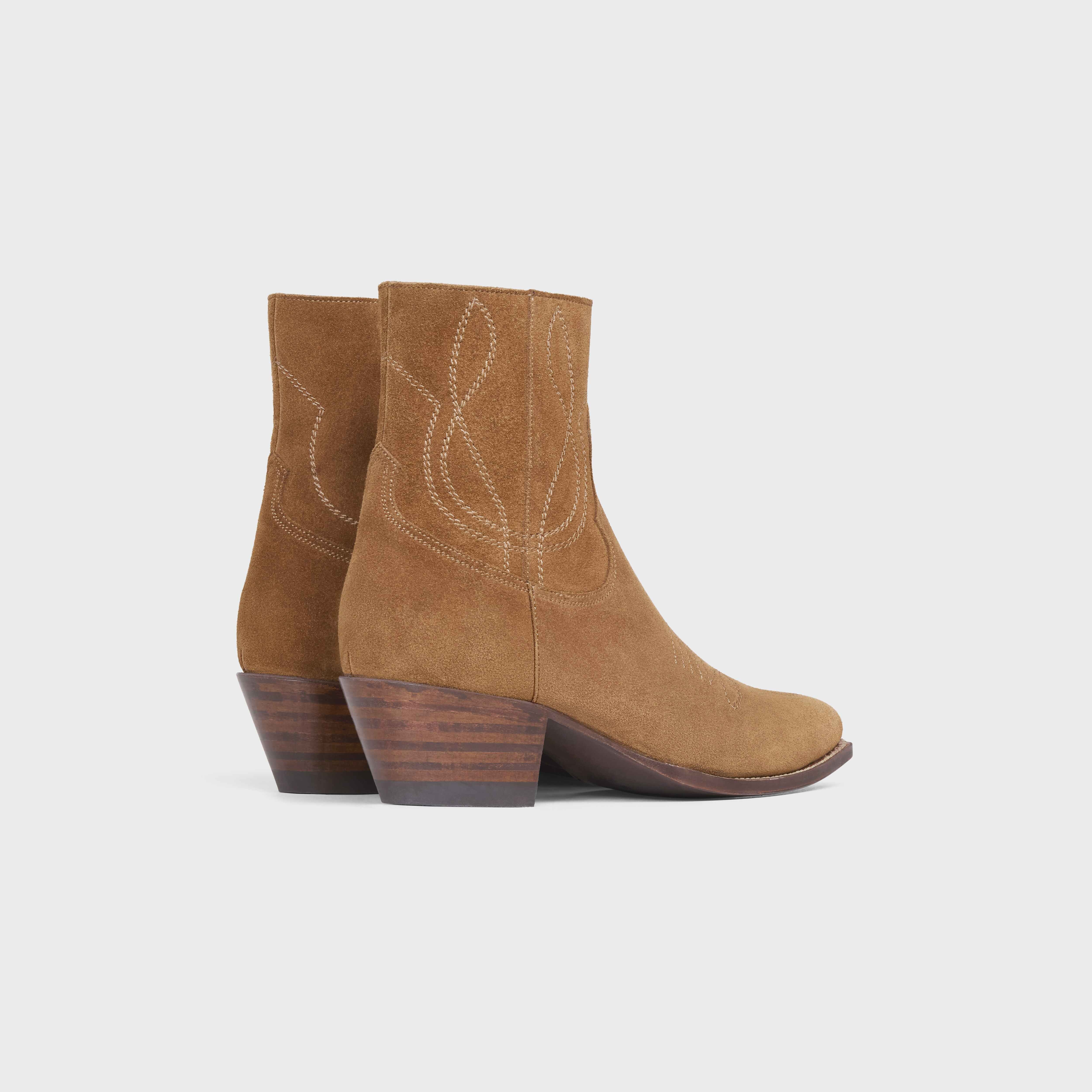 WESTERN BOOTS ZIPPED BOOT in Suede Calfskin - 3