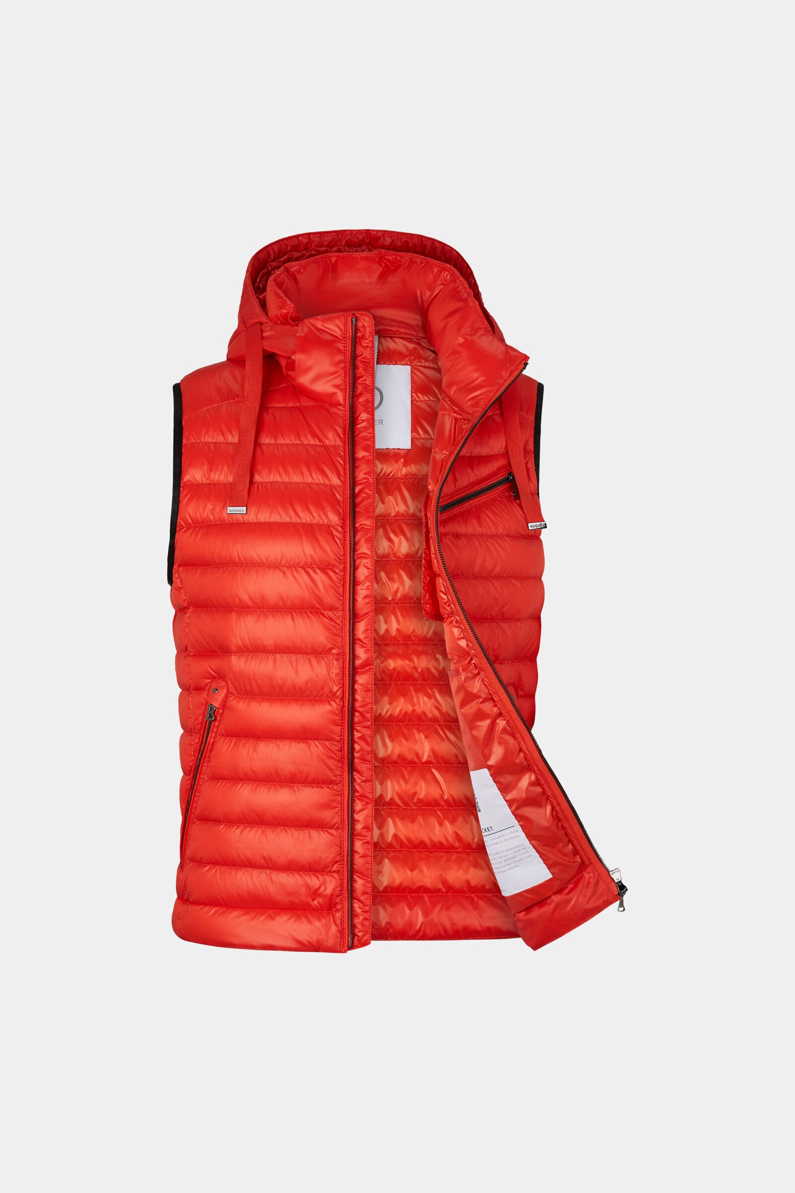 Lonne lightweight down vest in Coral - 7