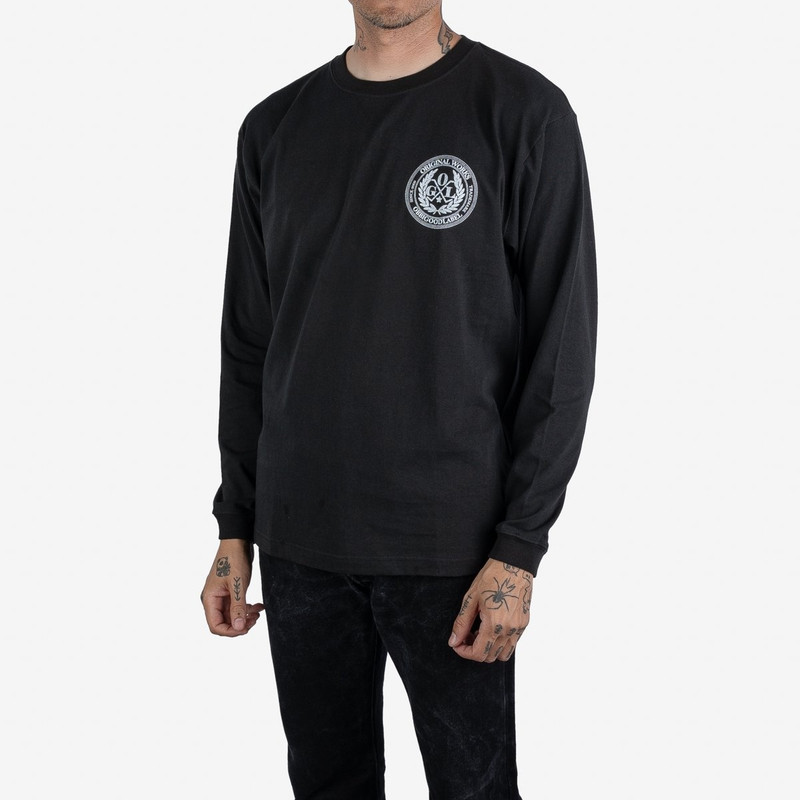 Iron Heart OGL-TEE-LOT20-LOGO-LS-CHA OGL 6.2oz Ringspun Long Sleeve T-shirt - Silkscreen Printed 'OGL Logo' - C outlook