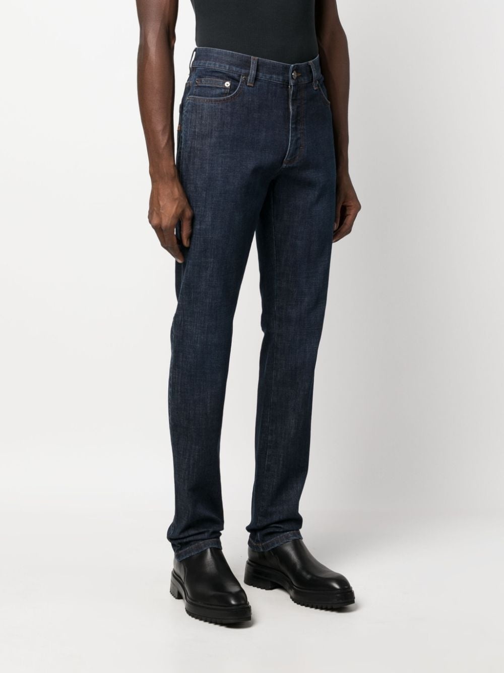 mid-rise slim-fit jeans - 5