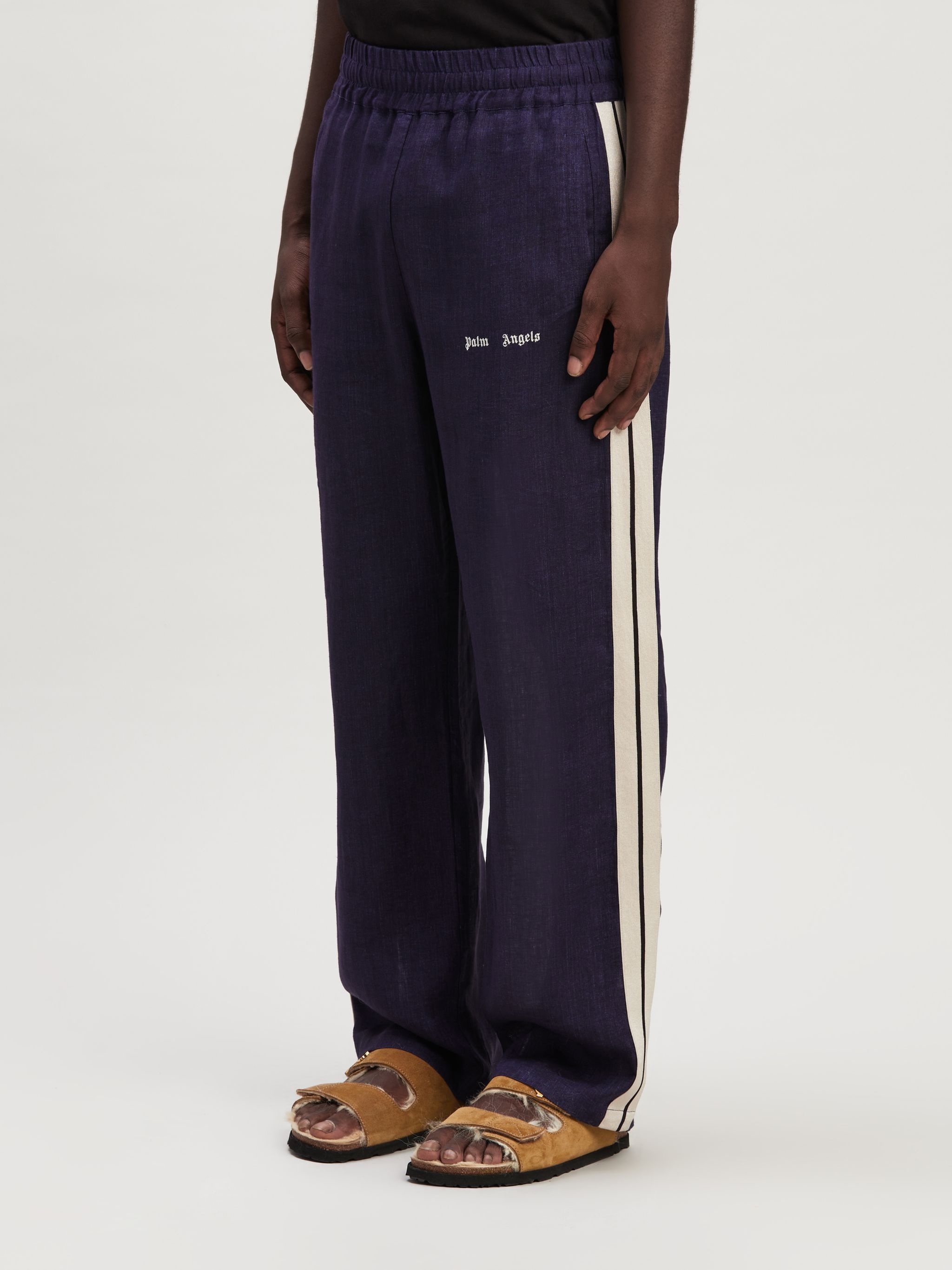 Logo Linen Track Pant - 4