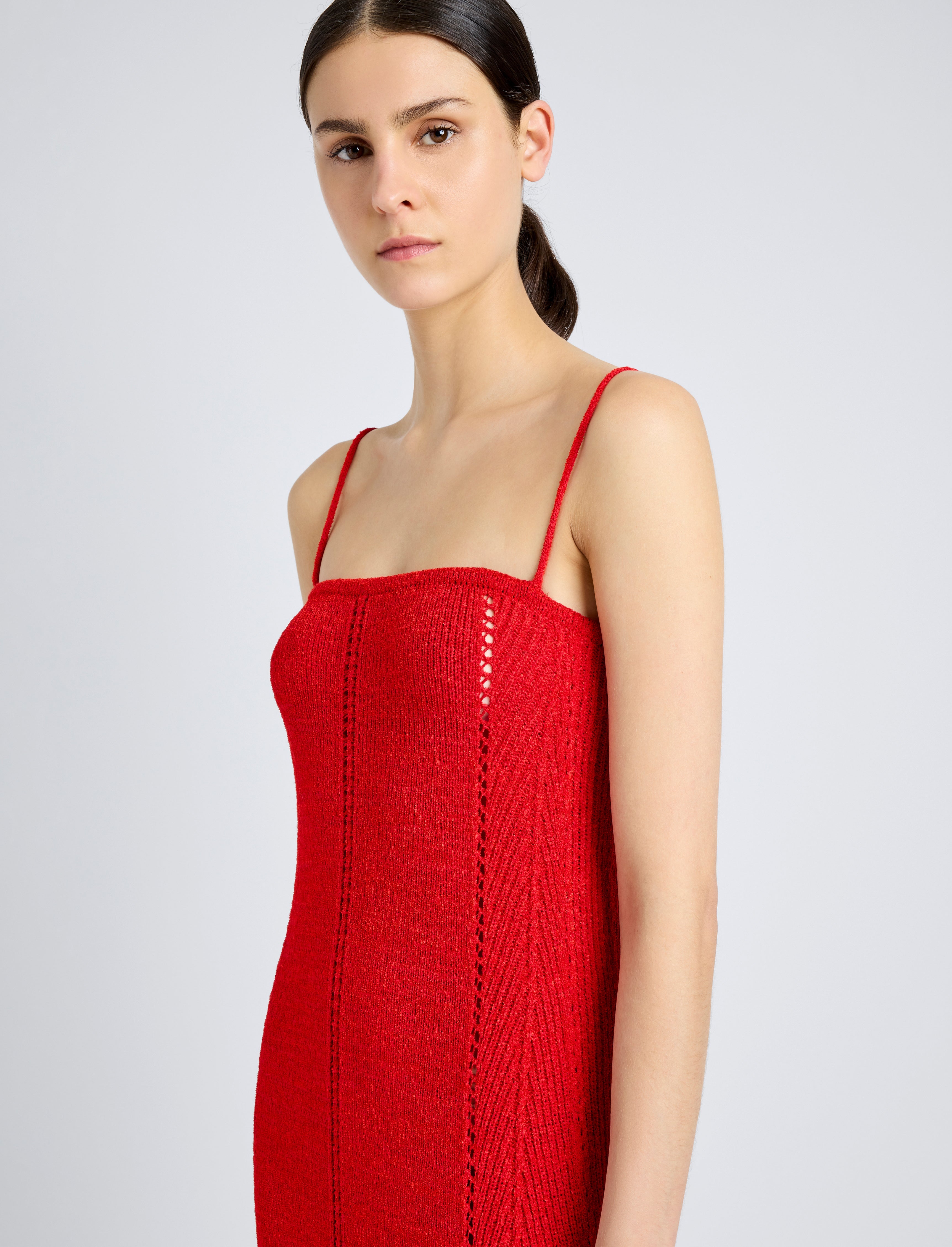 Suki Dress in Viscose Ribbon Knit - 5