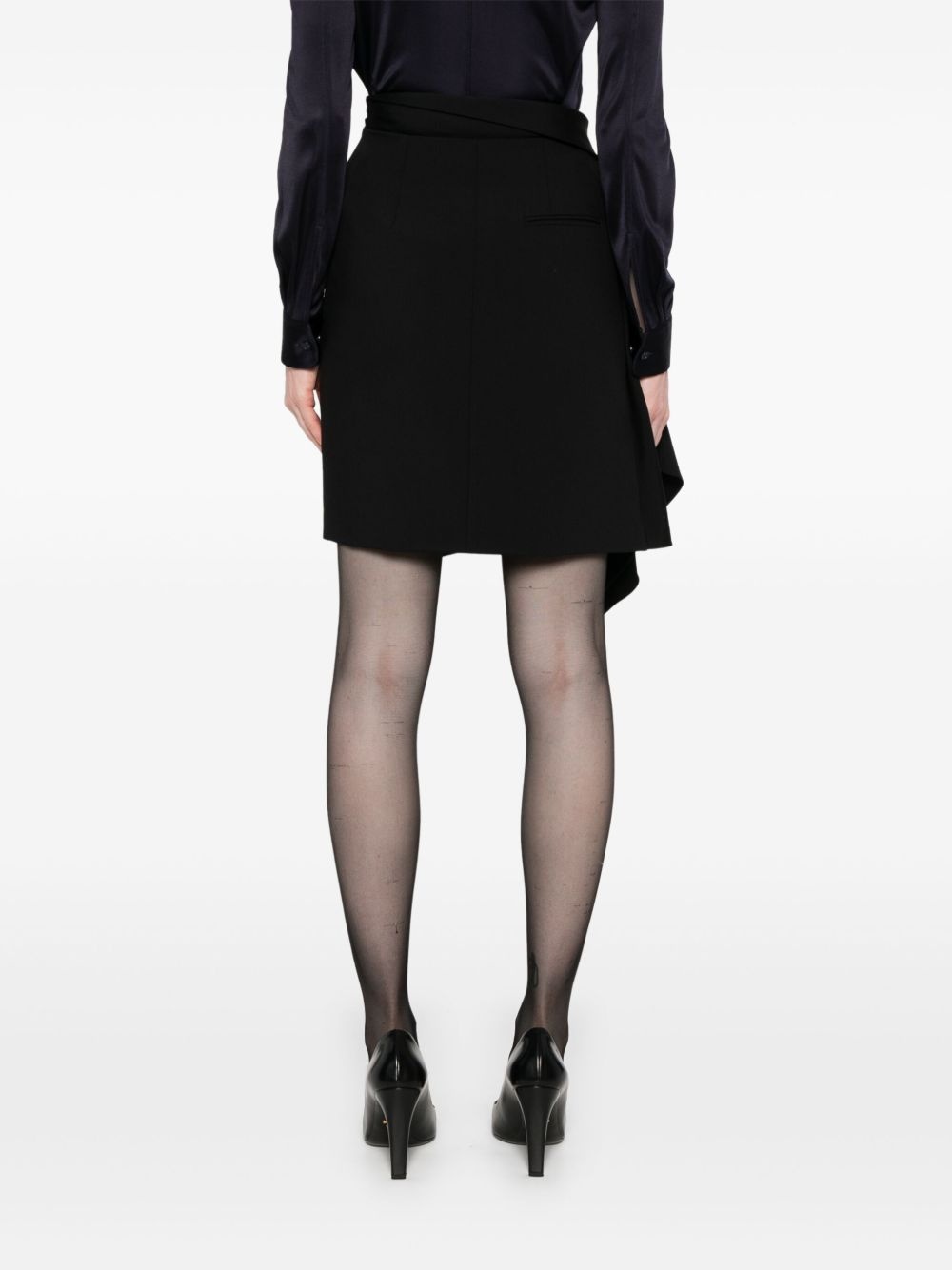 asymmetric wrap-skirt - 4