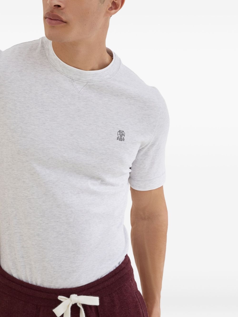 logo-print T-shirt - 6