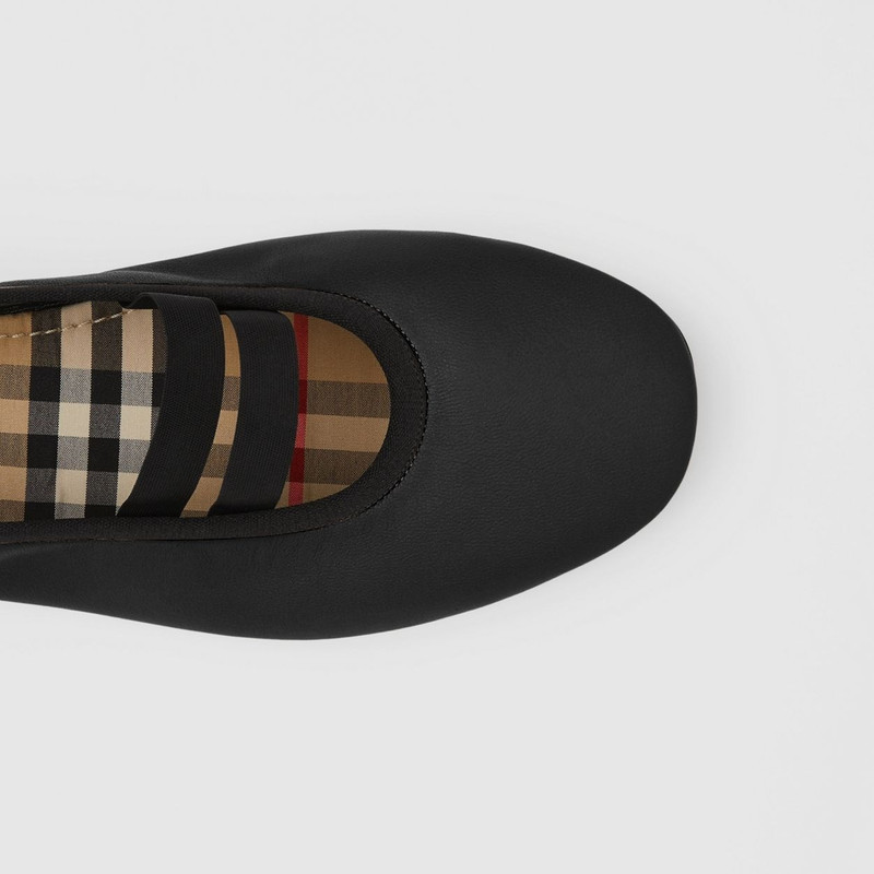 Burberry Logo Detail Lambskin Ballerinas outlook
