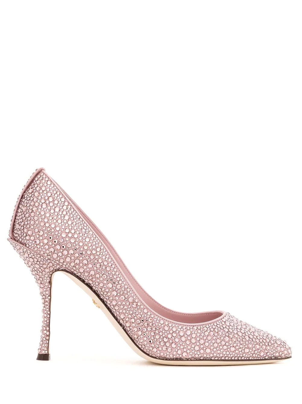 crystal embellished pumps - 1