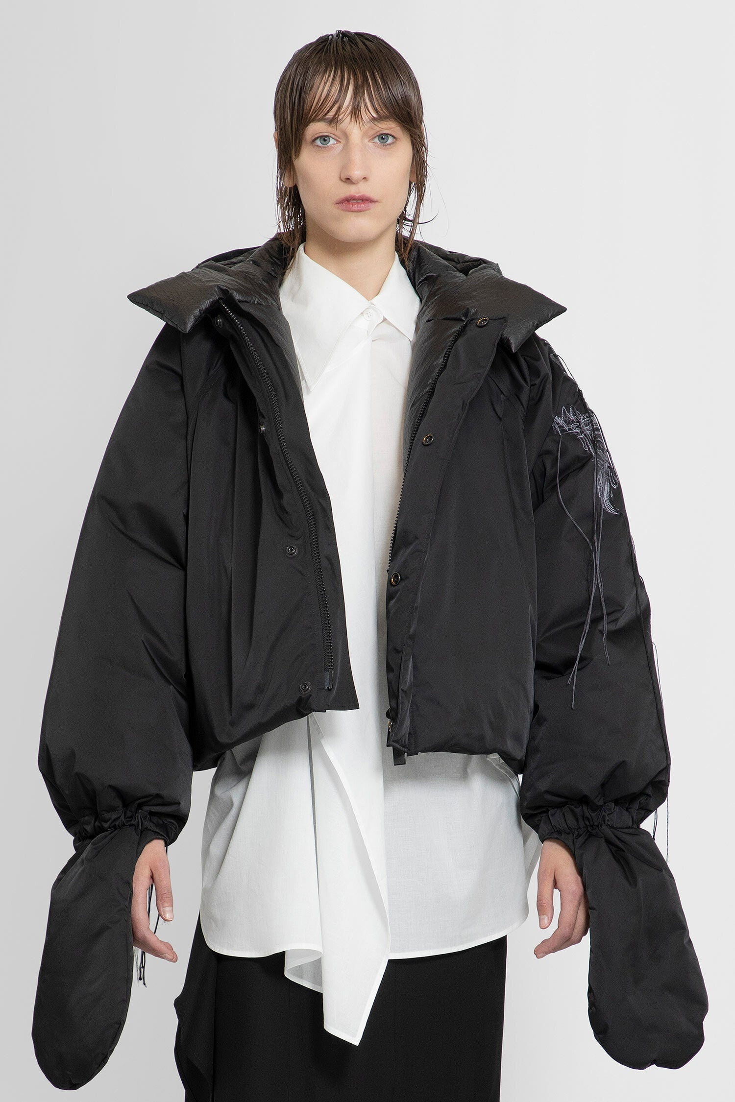 YOHJI YAMAMOTO WOMAN BLACK JACKETS - 1