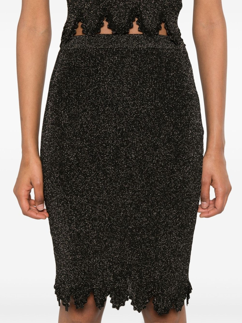 scallop knitted midi skirt 5