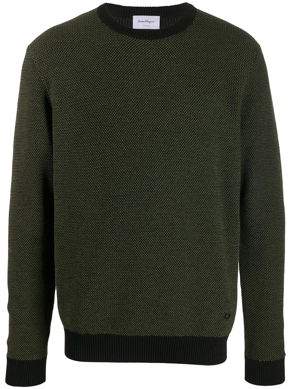 long-sleeve wool jumper - 1