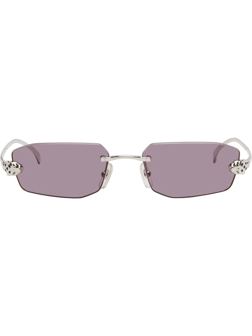 Silver 'Panthère de Cartier' Sunglasses - 1