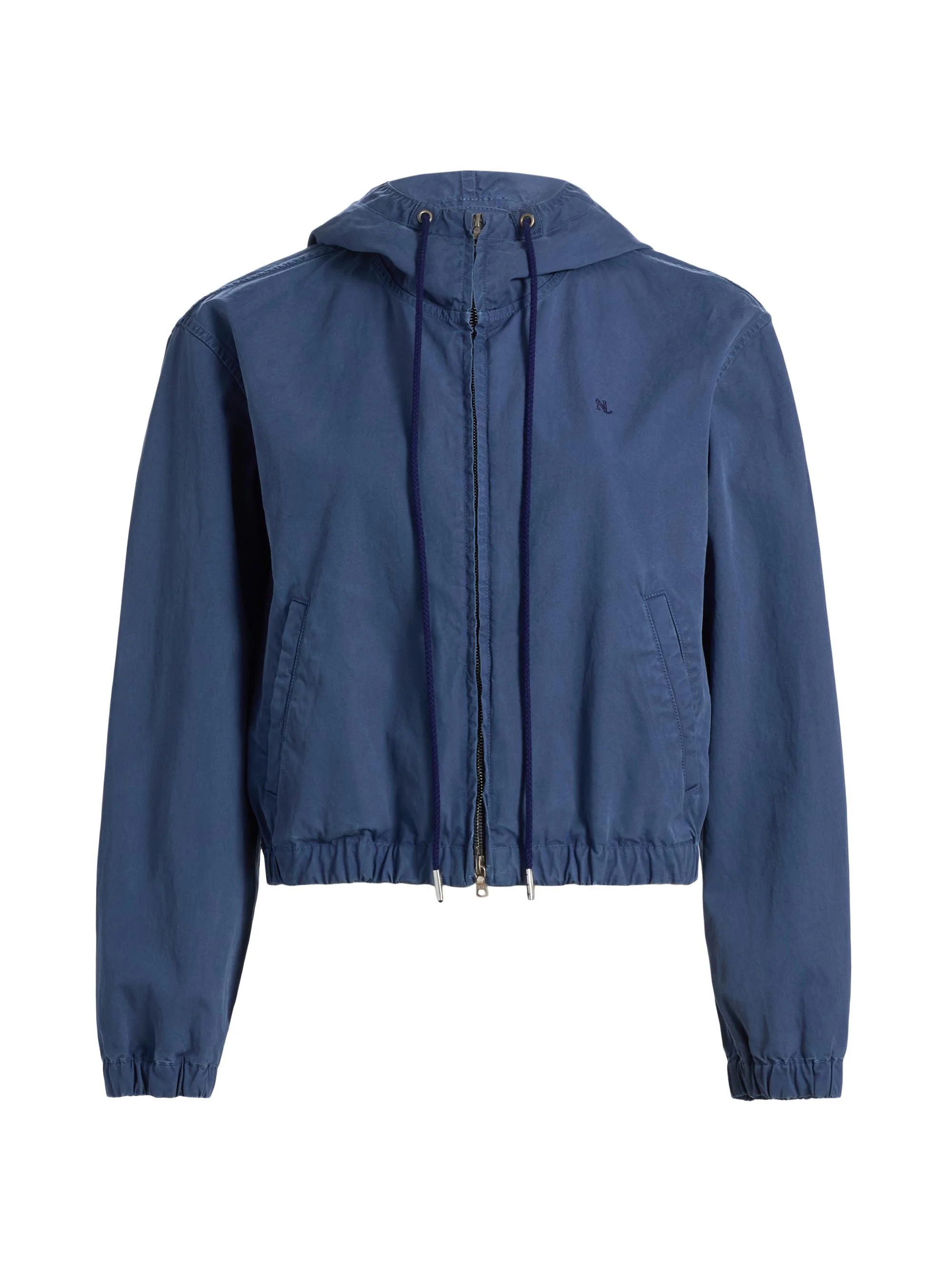 Women's Clyde Hooded Cotton Windbreaker - Faded Sapphire - 1