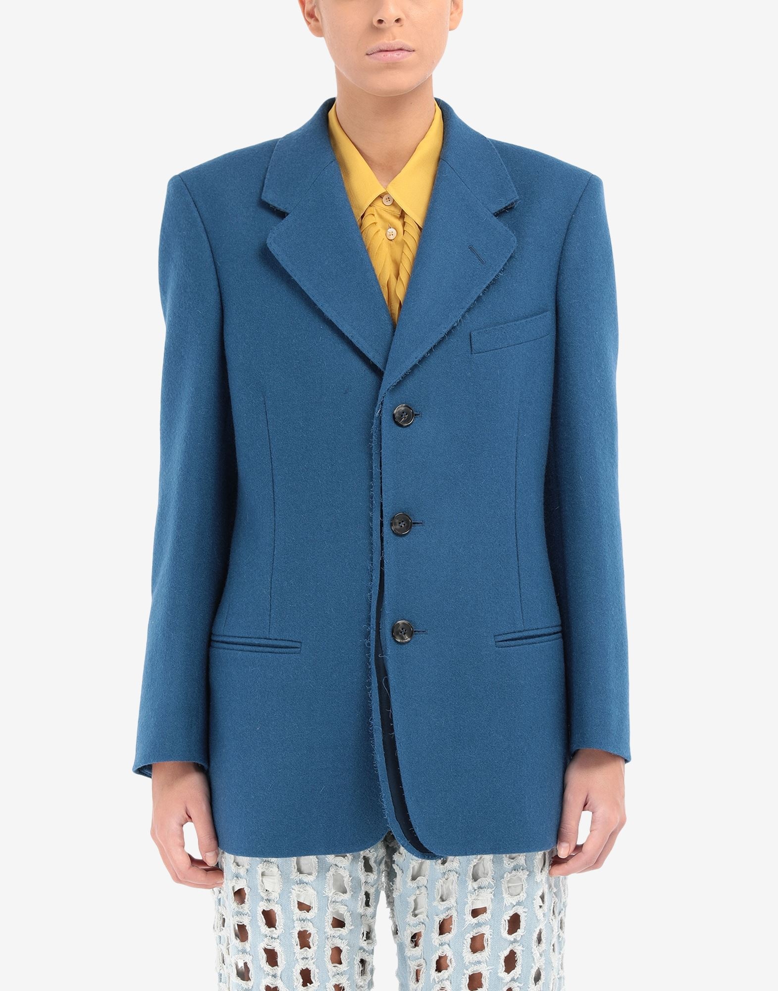 Cut-away wool blazer - 5