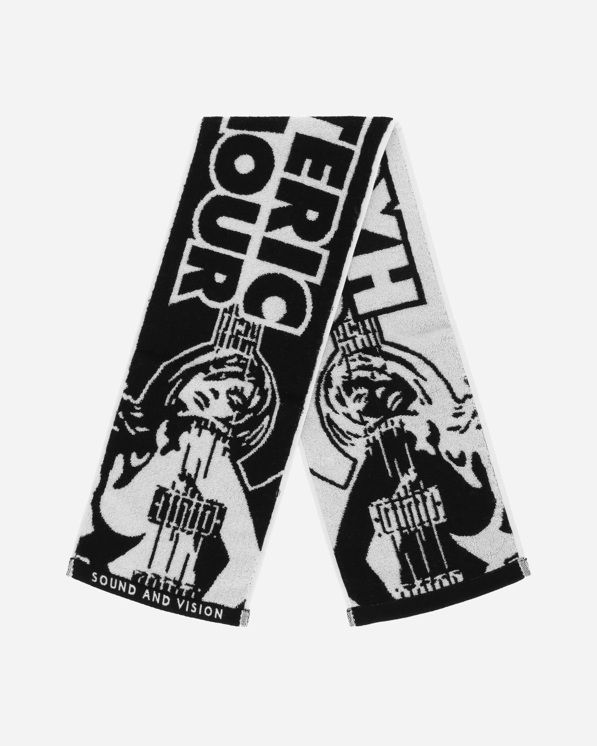 Guitar Girl Sports Towel Black - 2