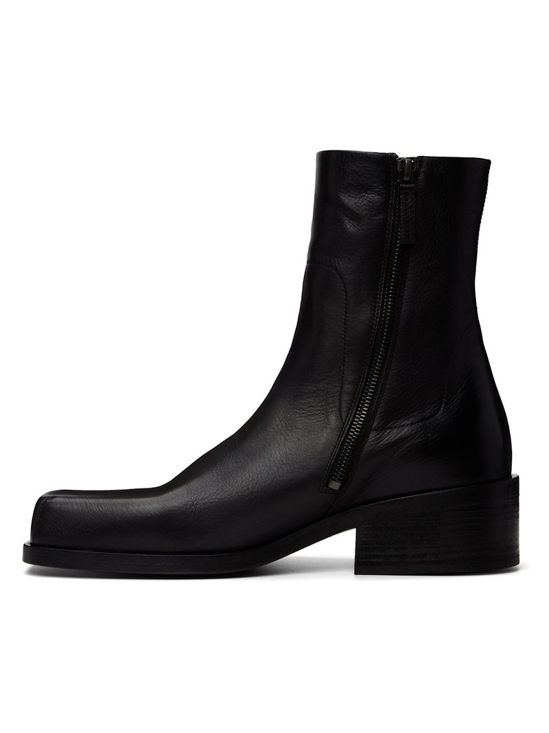 Marsèll Black Cassello Ankle Boots outlook