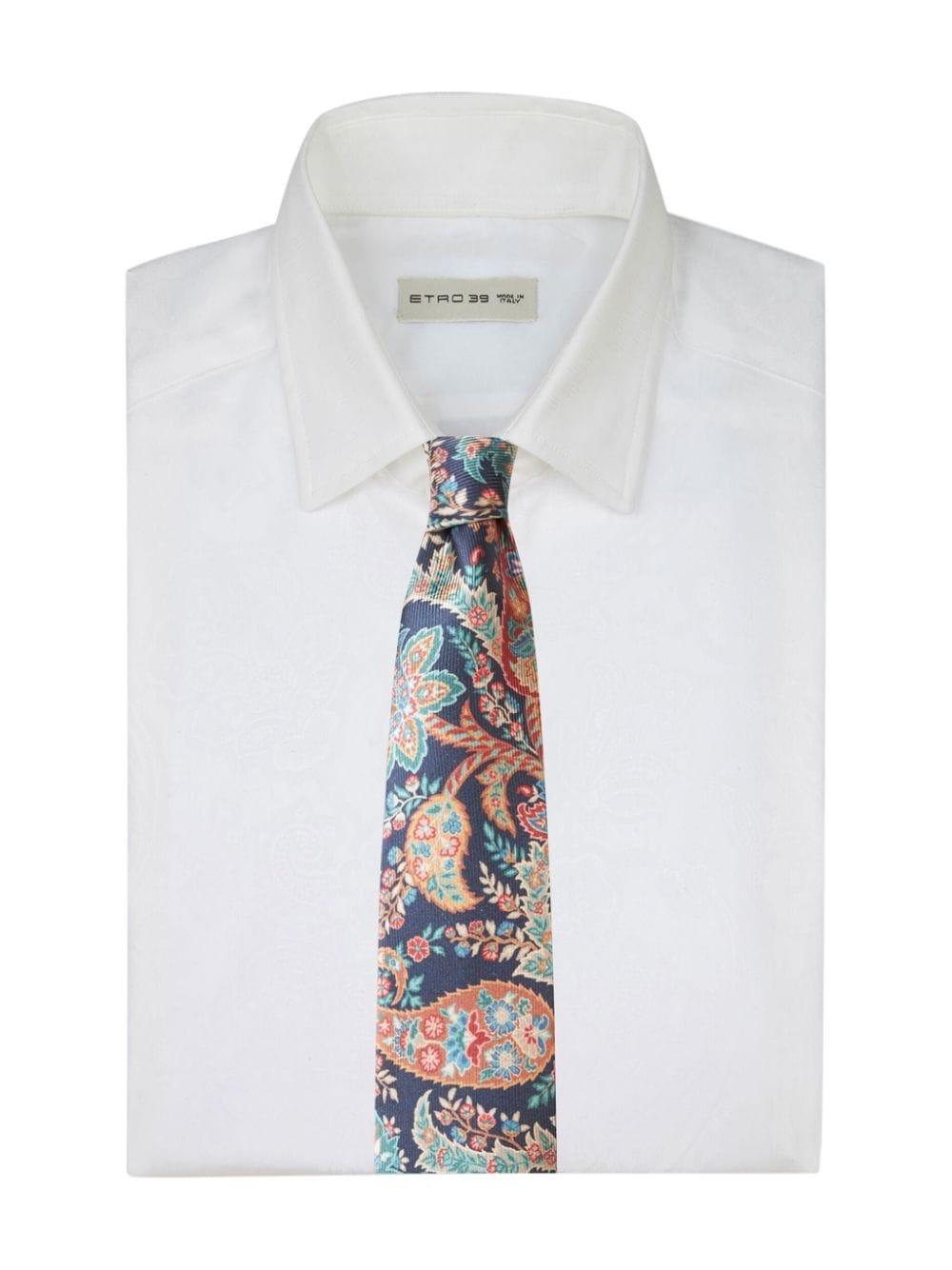 floral print silk tie - 3