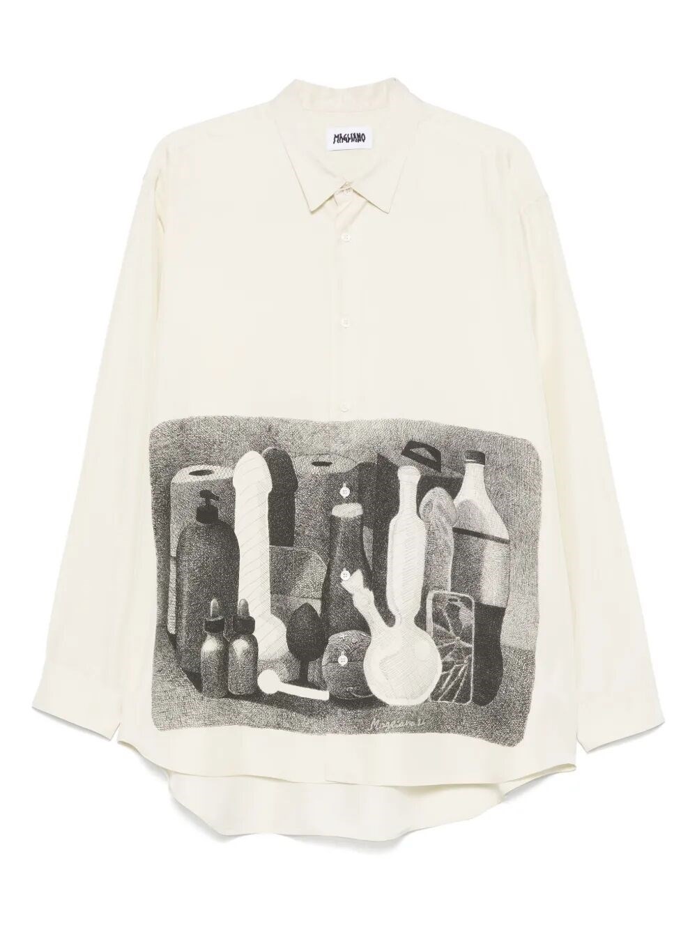 Tシャツ・カットソー Magliano SS25 MORANDI SILK SHIRT (T28020228 89) MAGLIANO Introducing the MORANDI SILK SHIRT, an exquisite