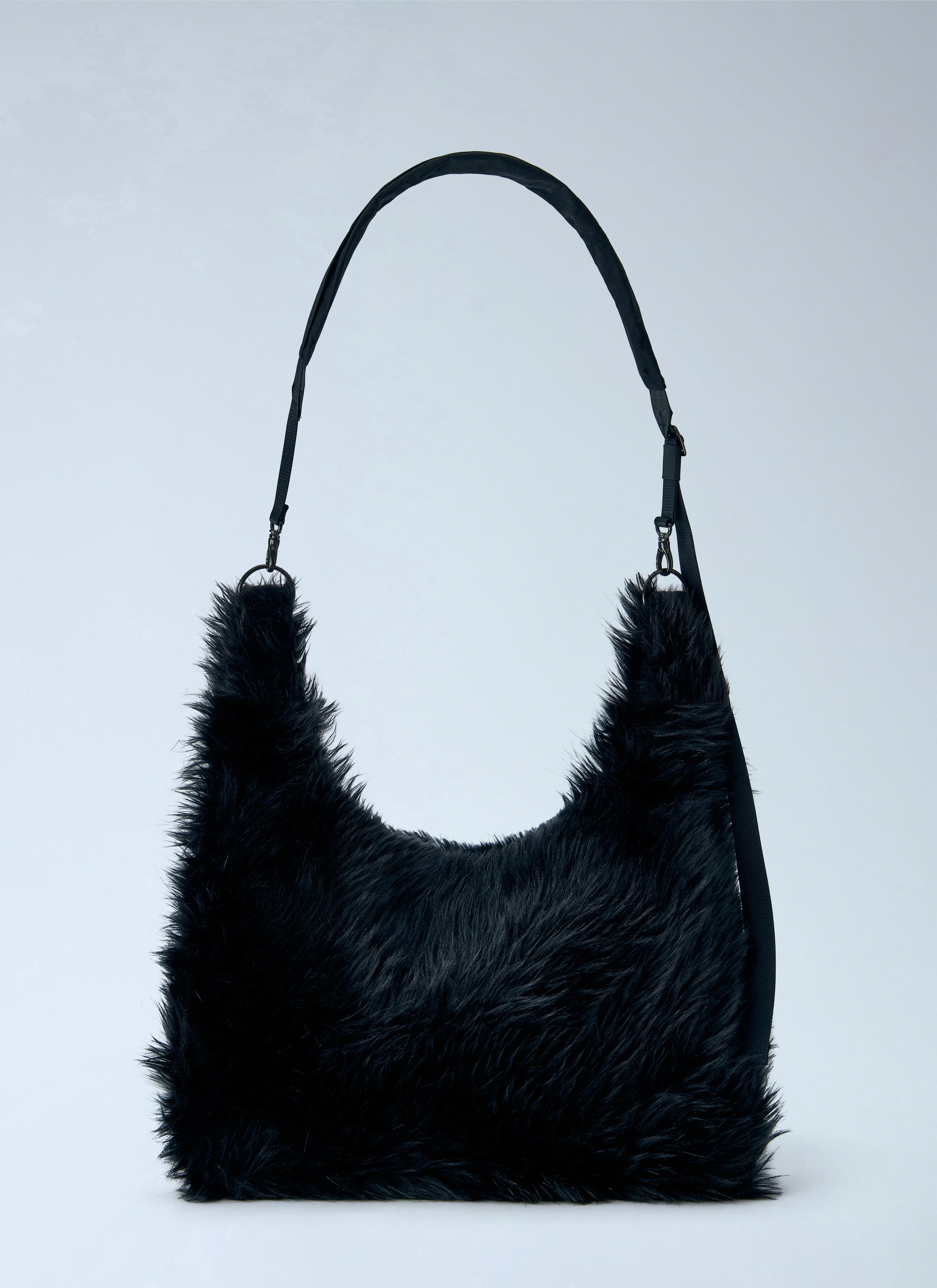 3 Way Shoulder Strap Fur Bag - 1