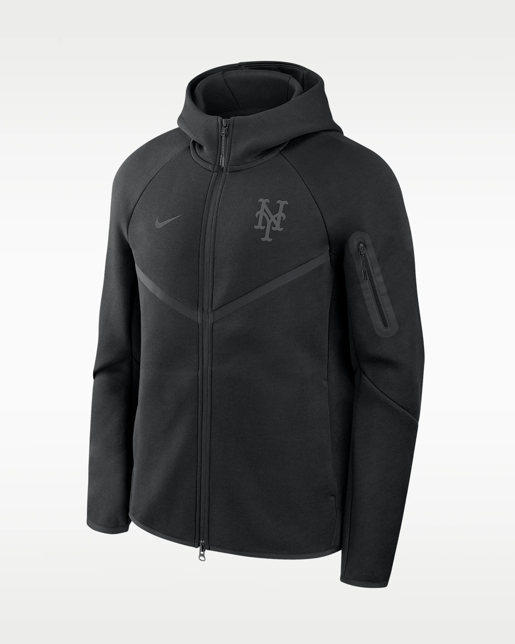 New York Mets Men's Nike Tech Full-Zip Windrunner Hoodie - 1