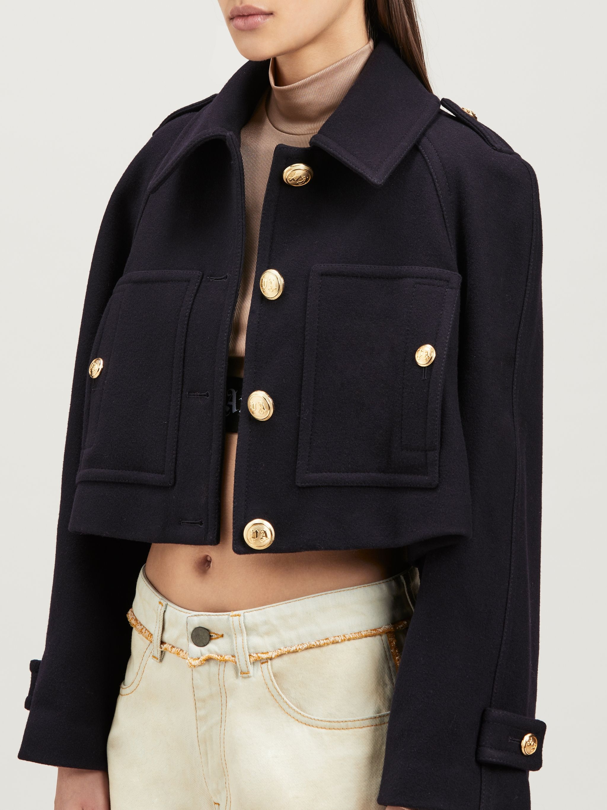 Gold Buttons Short Coat - 6