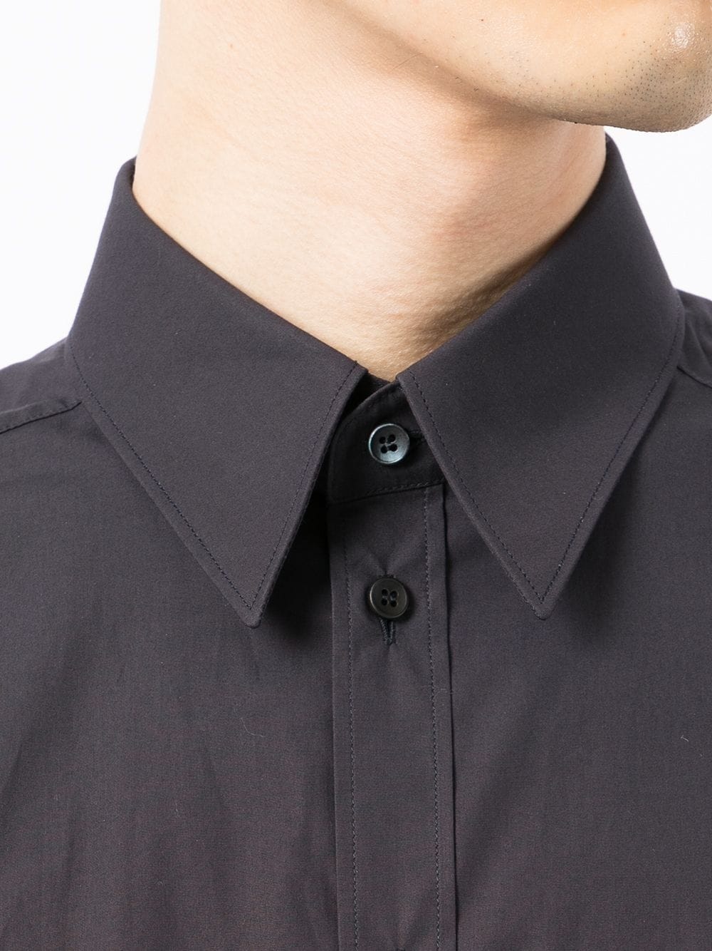 button-fastening long-sleeve shirt - 5