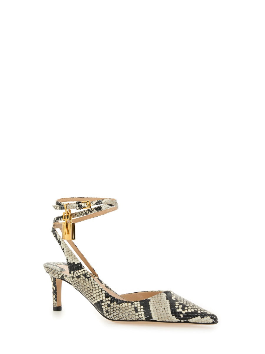Tom Ford Women Slingback "Python Padlock" - 2