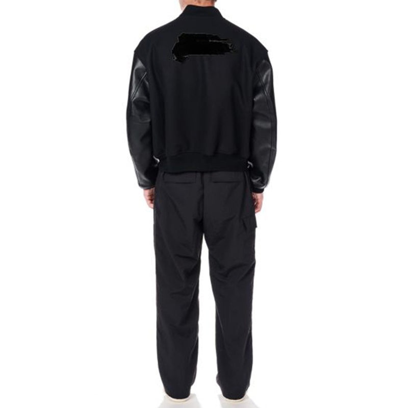 adidas Y-3 Letterman Jacket 'Black' IA3101 - 4