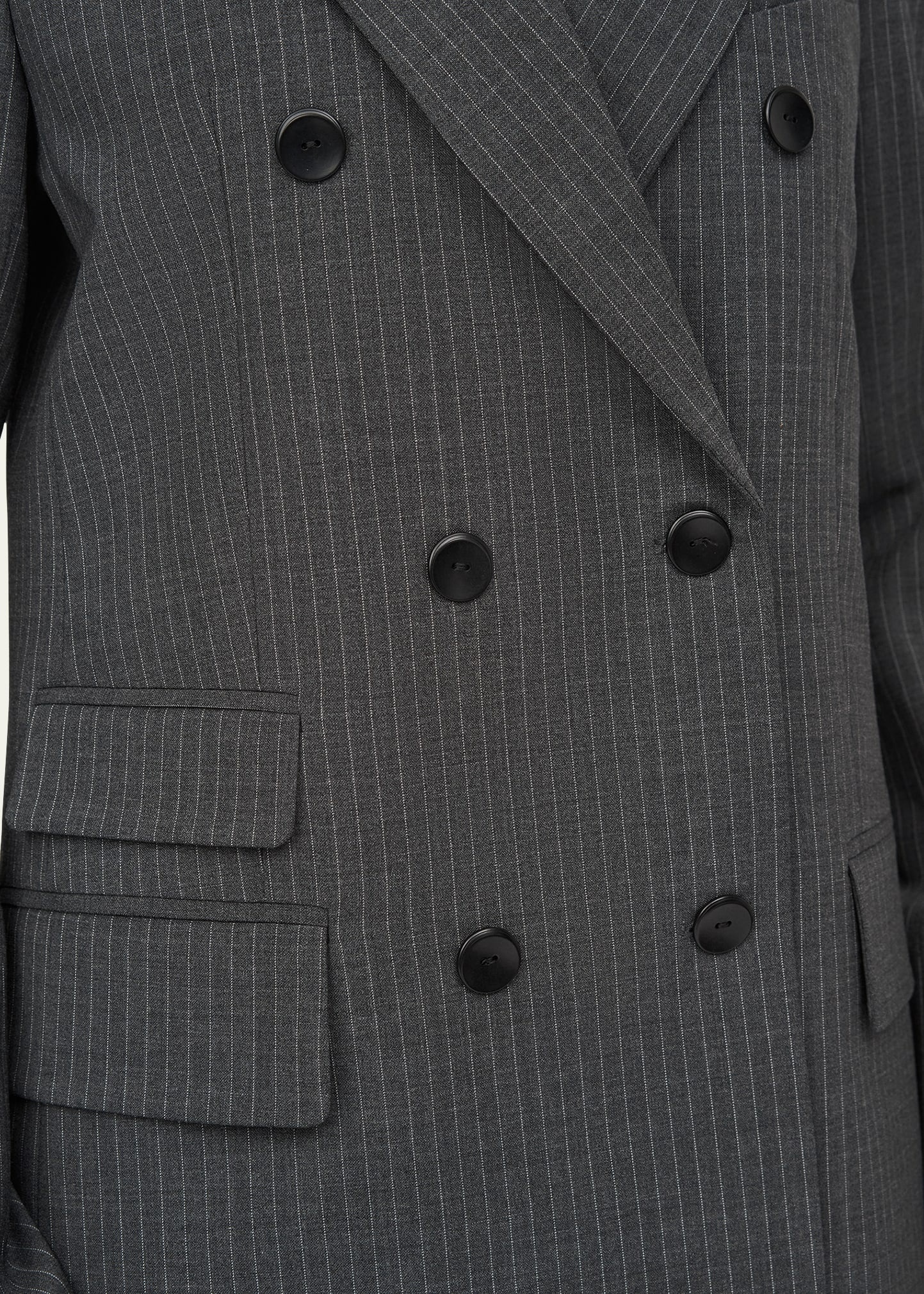 Cloak Double-Breasted Wool Blazer - 5