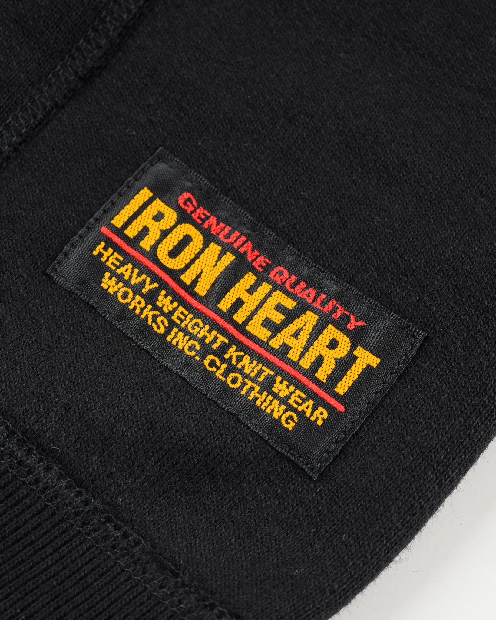 IHSW-49-BLK 14oz Ultra Heavyweight Loopwheel Cotton Hoodie - Black - 8