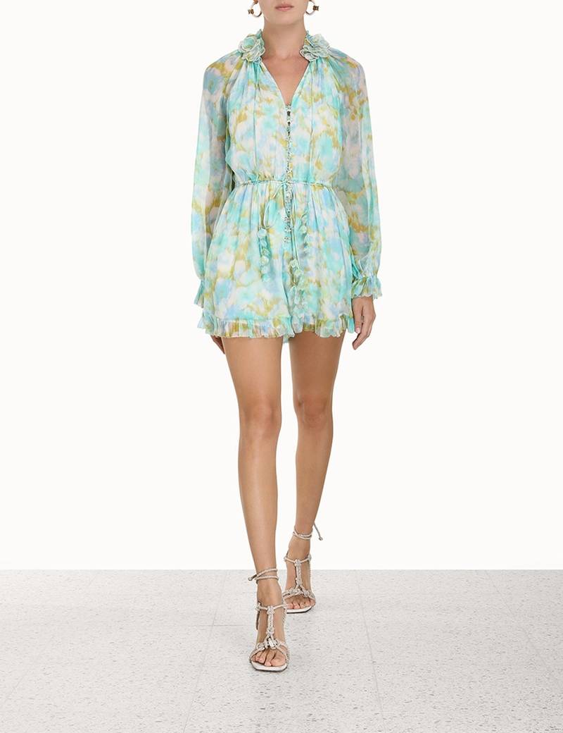 Zimmermann HIGH TIDE FLUTTER PLAYSUIT outlook
