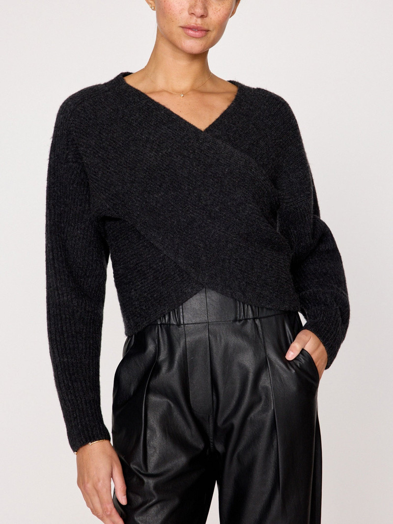 The Hughes Wrap Front Sweater 4
