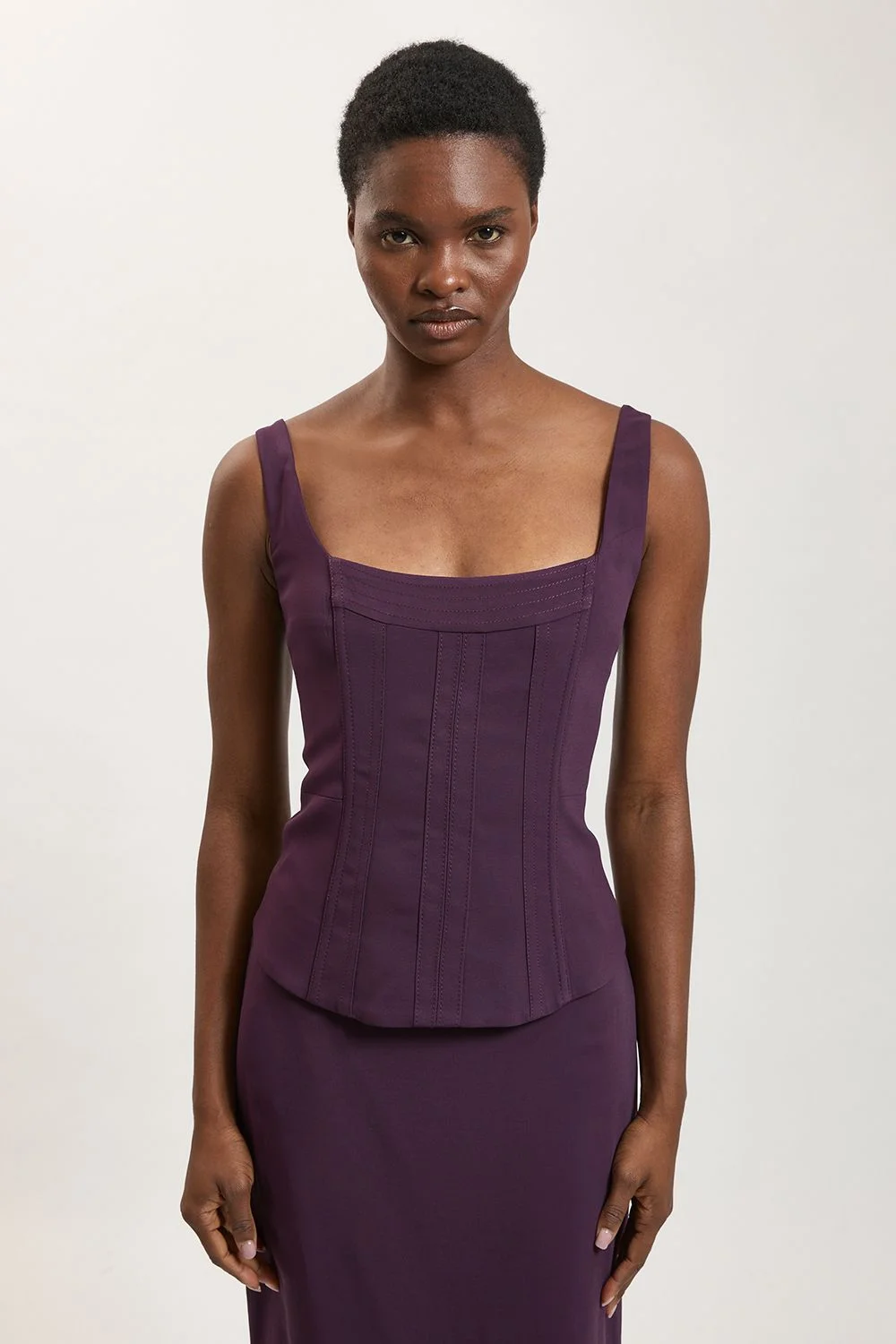 Compact Viscose Corset Top - 1