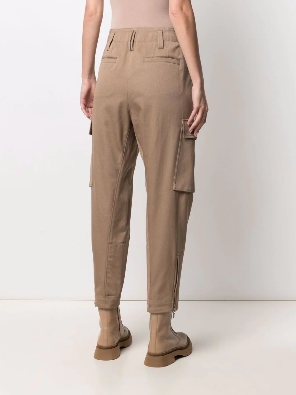 cropped cargo trousers - 4