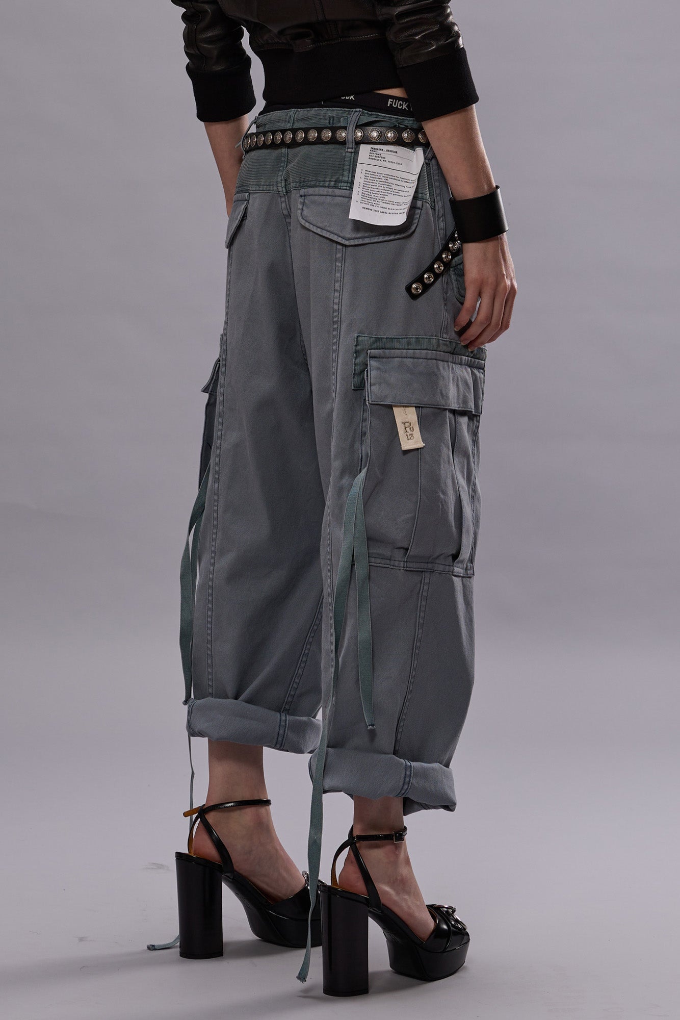 CROPPED CARGO - FADED STEEL BLUE CANVAS - 3