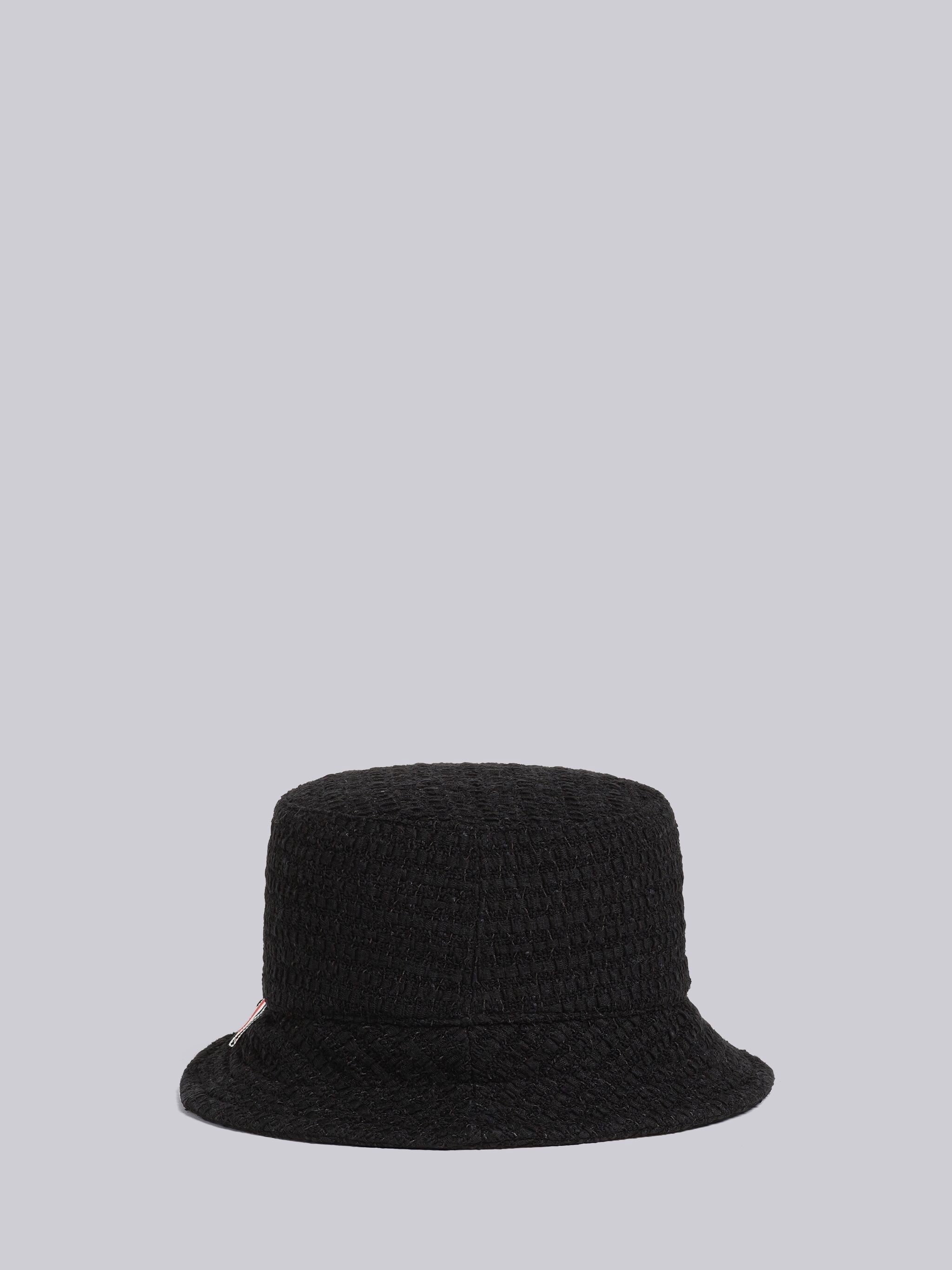 Seersucker Tulle Tweed Bucket Hat - 3