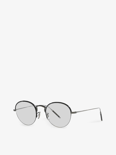 Oliver Peoples OV5456SU Gregory Peck round-frame metal glasses outlook