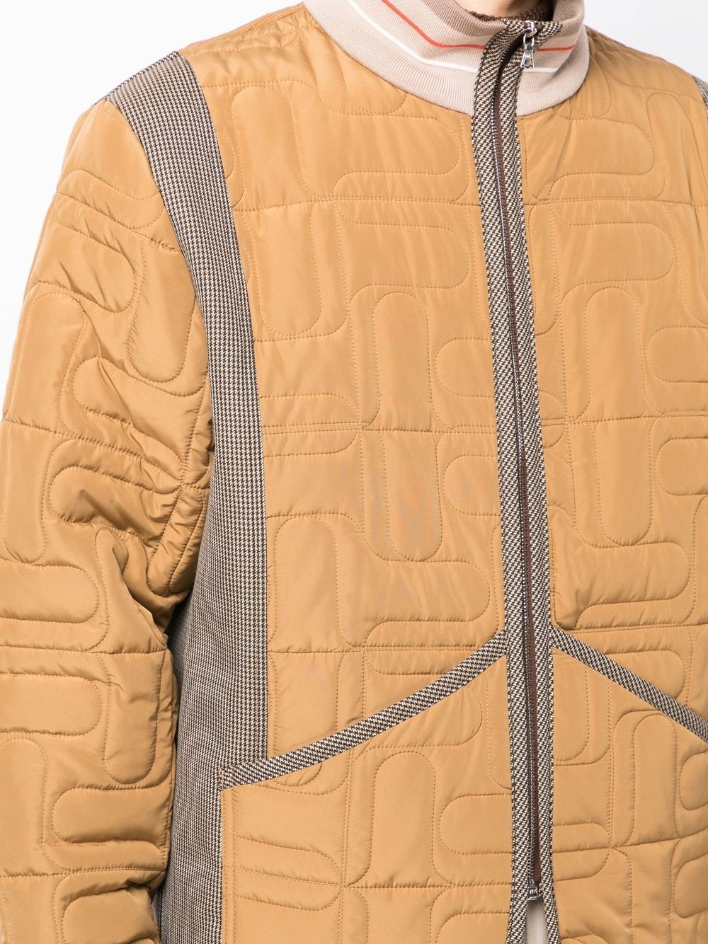 multi-panel padded jacket - 4