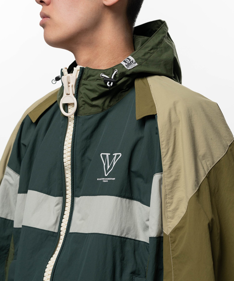 Double Sleeve Big Zip Nylon Jacket 11